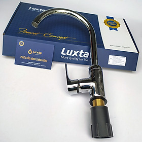 Mua Vòi Rửa Bát Đồng Thau mạ Crome Nóng Lạnh LUXTA L3222X6 Thân Tròn