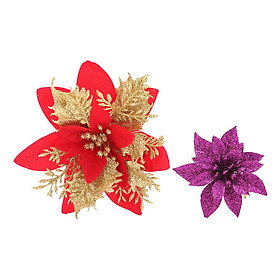 Combo 2 Bông Trạng Nguyên Kim Tuyến Trang Trí Noel