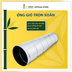 Ống Gió Tròn Xoắn - Asia Green, Chất Liệu Cao Cấp, Chống Ăn Mòn, Hàng Chính Hãng (Giá bao gồm VAT)