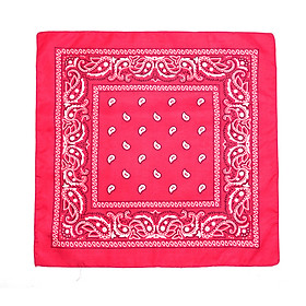 Bộ sưu tập khăn vuông cotton bandana turban XO Vintage BDN01 54x54cm - BDN01.5 Hồng đậm