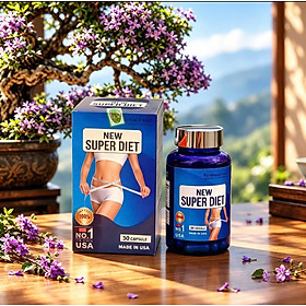 Viên uống tăng chuyển hóa mỡ thừa New super diet , hộp 30 viên + 15 viên đào thải uống buổi tối