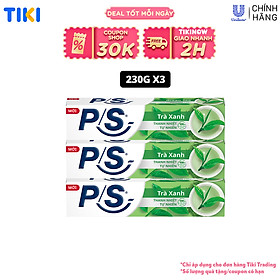 Bộ 3 Kem đánh răng P/S Trà Xanh 230g