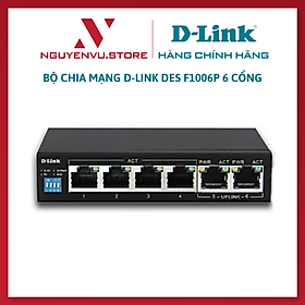 Mua Bộ chia mạng D-Link DES F1006P 6 cổng - Hàng Chính Hãng