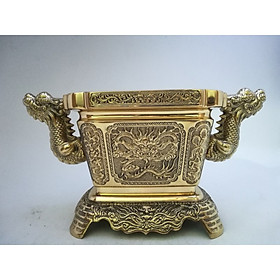 Mua Lư nhang vuông rồng bằng đồng trung