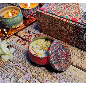 Mua Set 4 Hũ Nến thơm cao cấp  trang trí homestay chiết xuất hương thơm từ thiên nhiên