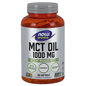 MCT Oil 1000mg Hỗ trợ chuyển hóa các loại chất béo khó tiêutrong cơ thể