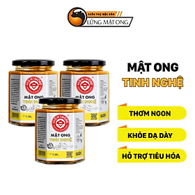 Combo 3 hũ Mật ong rừng tinh nghệ Honimore 360g - giúp hỗ trợ cải thiện dạ dày