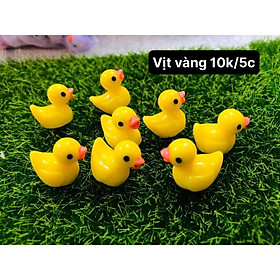 Mua phụ kiện trang trí- combo 5 vịt mini