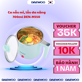 Ca nấu mì Daewoo DEN-M550 (0.7L) - Hàng chính hãng