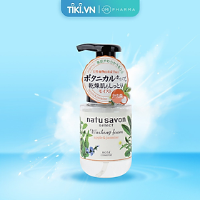 Sữa Rửa Mặt Tạo Bọt Softymo Kosé Natu Savon Hương Hoa Nhài Và Táo (Chai 180 ml)