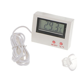 Aquarium   Tank Mini Digital Thermometer Metal Sensor Temperature Meter