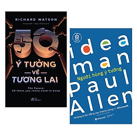 Combo sách về tạo ý tưởng hay : 50 ý tưởng về tương lai + Ideaman - Người hùng ý tưởng - Tặng kèm Postcard HAPPY LIFE