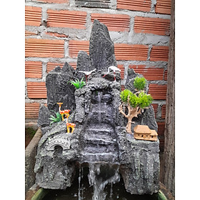 Mua Hòn non bộ cao 41cm tặng bộ trang trí như mẫu