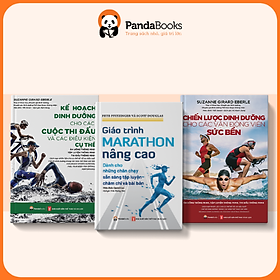 Sách - Combo 3 cuốn Giáo trình marathon nâng cao + Chiến lược dinh dưỡng cho các VĐV sức bền + Kế hoạch dinh dưỡng cho các cuộc thi đấu và các điều kiện cụ thể