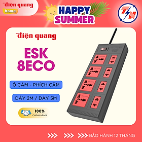 Mua Ổ cắm Điện Quang ECO ĐQ ESK 8ECO (8 Lỗ hỗn hợp)