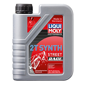 Nhớt chuyên dùng cho xe 2 thì liqui moly motorbike 2t synth street race 1505 1 lít