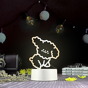 Mua Đèn Led 3D Trong Suốt Trang Trí Đầu Giường Ngủ Nhiều Mẫu