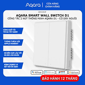 Mua Công Tắc Thông Minh AQARA D1 Zigbee Bản Có & Không Dây Nguội Điều Khiển Từ Xa Hẹn Giờ Bật Tắt Tương Thích HomeKit Cần Hub  Hàng Chính Hãng  BH 12 Tháng