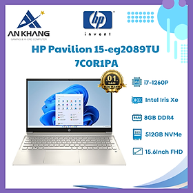 Mua Laptop HP Pavilion 15-eg2089TU 7C0R1PA (Core i7 1260P/ 8GB/ 512GB SSD/ Intel Iris Xe Graphics/ 15.6inch Full HD/ Windows 11 Home/ Gold/ Hợp kim nhôm) - Hàng Chính Hãng