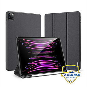 Bao da dành cho iPad 12.9 inch 2018/2020/2021/2022 hiệu Dux Ducis Domo có khay để bút, bảo vệ camera, chống sốc, cao cấp - Hàng nhập khẩu