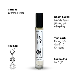 Nước hoa nam chính hãng Morra No.22 (2AM) 10ml nguyên liệu nhập Pháp mùi hương nam tính, phong trần quyến rũ, lưu hương thơm lâu - dạng xịt