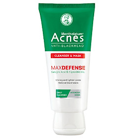 Kem rửa mặt và Mặt nạ ngăn ngừa mụn đầu đen Acnes Anti-Blackhead Cleanser & Mask 100g