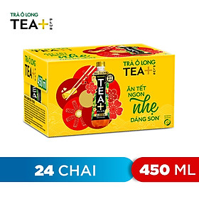 Thùng 24 Chai Trà Ô Long Tea+ Plus (450ml/Chai)