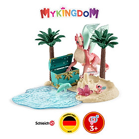 Đồ Chơi Mô Hình SCHLEICH Đảo Rồng Và Thùng Kho Báu 42436