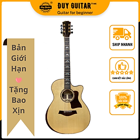 Mua Đàn guitar acoustic DT1500 Duy Guitar Store thùng đàn gỗ cẩm Ấn chất âm thanh tốt sử dụng lâu dài cần đàn cẩn xà cừ tinh xảo