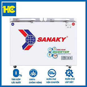 Tủ đông SANAKY Inverter 260 Lít VH3699W4K - Hàng chính hãng - Giao tại HN và 1 số tỉnh toàn quốc