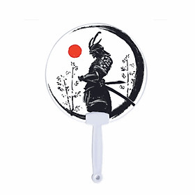 Quạt tròn cán nhựa IN HÌNH tranh ảnh phong cách Nhật Bản