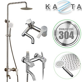 Mua Bộ sen cây tắm nóng lạnh KAZTA KZ-SC02T bát tròn inox 304 nước mạnh độ bền cao