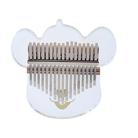 Portable Kalimba 17 Key Thumb Piano Clear for Beginner with Bag Tuner Hammer Finger Guards