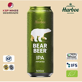 BIA GẤU HARBOE IPA 5.6% THÙNG 24 LON 500ml