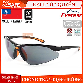 Kính bảo hộ Everest EV302 Mắt kính chống bụi, chống tia UV, đọng sương, bảo vệ mắt khi đi xe, lao động, tròng kính râm