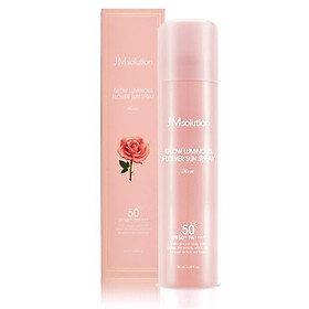 XỊT CHỐNG NẮNG TOÀN THÂN JM SOLUTION GLOW LUMINOUS FLOWER SUN SPRAY 180ml (Hoa Hồng)