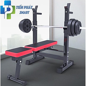 Ghế Tập Tạ, Ghế Tập Gym có Giá Đỡ Tạ Cỡ Đại Tiêu Chuẩn Phòng GYM Tại Nhà ( Không Kèm Đòn Tạ Và Bánh Tạ)