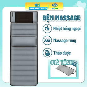 Đệm Massage Toàn Thân Hồng Ngoại Phiên Bản 2021 - Nệm Mát Xa Toàn Thân - Cắm Điện Trực Tiếp - Chất Liệu Vải Nhung Thoáng Mát - Tiết Kiệm Điện
