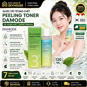 Nước tẩy da chết dịu nhẹ PEELING TONER DAMODE 120ml nước tẩy dưỡng trắng da chính hãng