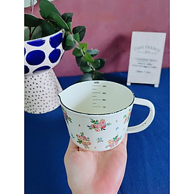 Mua Cốc đo lường tráng men vintage hoa nhí