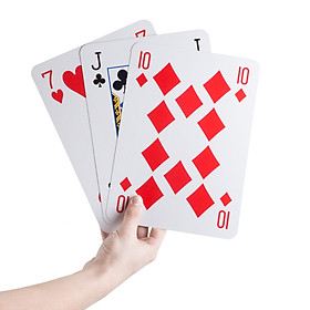 ĐỒ CHƠI NHÓM BỘ BÀI TÂY 52 LÁ KHỔNG LỒ (JUMBO PLAYING CARDS) BỘ BÀI TÂY GẤP 9 LẦN BÀI THƯỜNG 