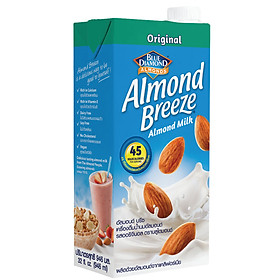 Sữa hạt hạnh nhân ALMOND BREEZE NGUYÊN CHẤT Hộp 946ml - Sản phẩm của TẬP ĐOÀN BLUE DIAMOND MỸ - Đứng đầu về sản lượng tiêu thụ tại Mỹ