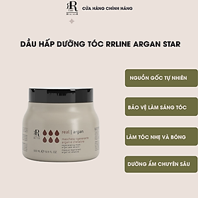 Dầu hấp dưỡng ẩm và phục hồi tóc RRline Argan Star Mask 500ml