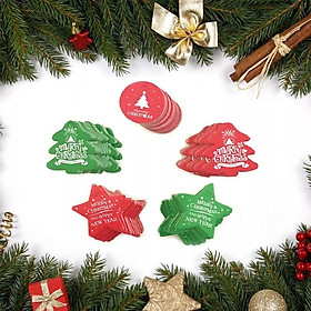 COMBO 5 Thẻ Giáng Sinh - Phụ kiện treo lủng lằng hình cây thông Giáng sinh, làm Thẻ quà mang Thông điệp Giáng SINH