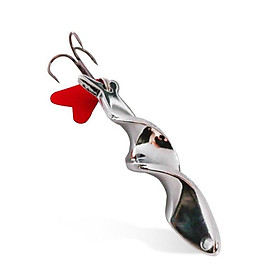 1PC Rotating Metal Spinner Spoon Fishing Lure Hot Sale 10/14/ 21/ 28g Hard Baits For Trout Pike Treble Hook Tackle Fast Delivery