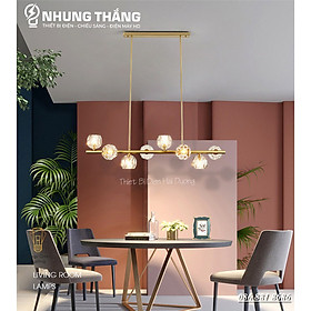 Mua Đèn Thả 8 Chao T hủy Tinh DGT-9400 - Decor Trang Trí Nội Thất Sang Trọng - Phong Cách Hiện Đại - Có Video