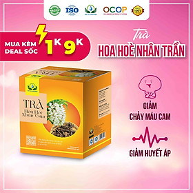 Trà Hoa Hoè Nhân Trần giúp giải khát, hạ huyết áp hộp 30 Túi Lọc x 3gr của Siêu Thị Thiên Nhiên