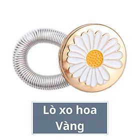 Lò Xo Kim Loại Gắn Nút Nới Rộng Cổ áo Cổ Tay Áo Quần Jean Nam Nữ Nút Trơn Đen Đồng Không May Legaxi