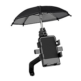 Phone Holder with Mini Umbrella Adjustable for 5-7.2inch Smartphones