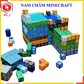 Combo 50 Khối Minecraft Nam Châm, Đồ Chơi Lắp Ráp Có Từ Tính Mô Hình Xây Dựng Cho Bé Sáng Tạo, Đồ Chơi Trẻ Em HT SYS